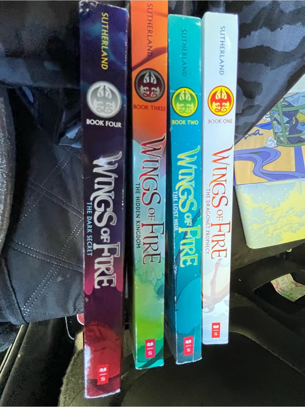 Scholastic Wings of Fire Coffee Table Book Set - Purple, Orange, Teal, White